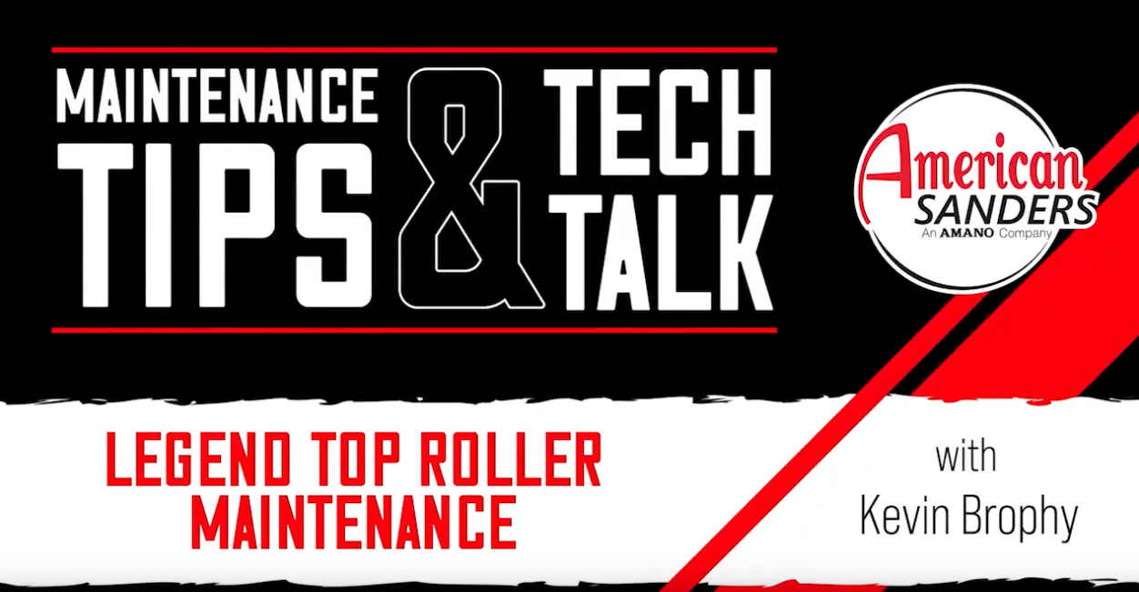 Top Roller Assembly Maintenance on the Legend Belt Sander